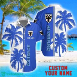 AFC Wimbledon Coconut Pattern Hawaiian Shirt And Shorts Personalized Name Unique Gift For Summer Product Photo 1