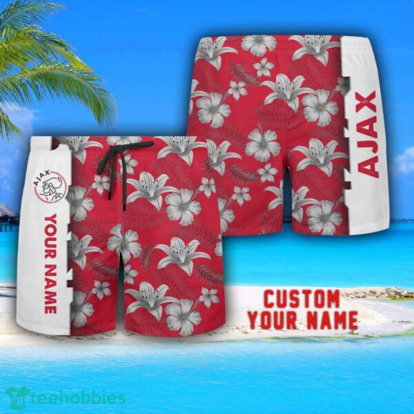 Ajax Amsterdam Tropical Combo Hawaiian Shirt And Shorts Personalized Name For Fans Product Photo 3