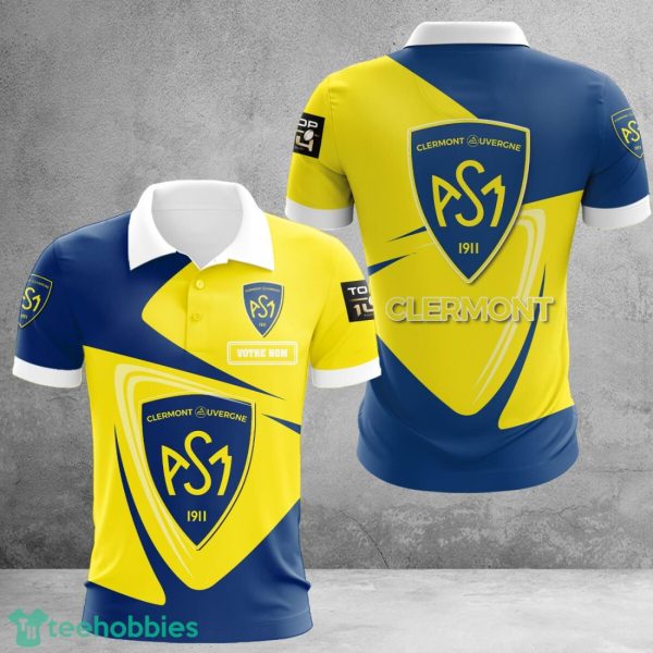 ASM Clermont Auvergne 3D Polo Shirt Men Gift Limited For Fans Product Photo 1
