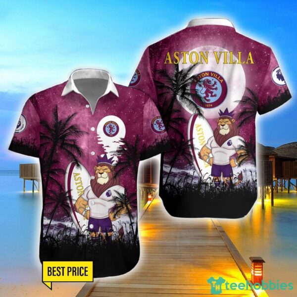 Aston Villa F.C 3D Hawaiian Shirt And Shorts For Fans Product Photo 1