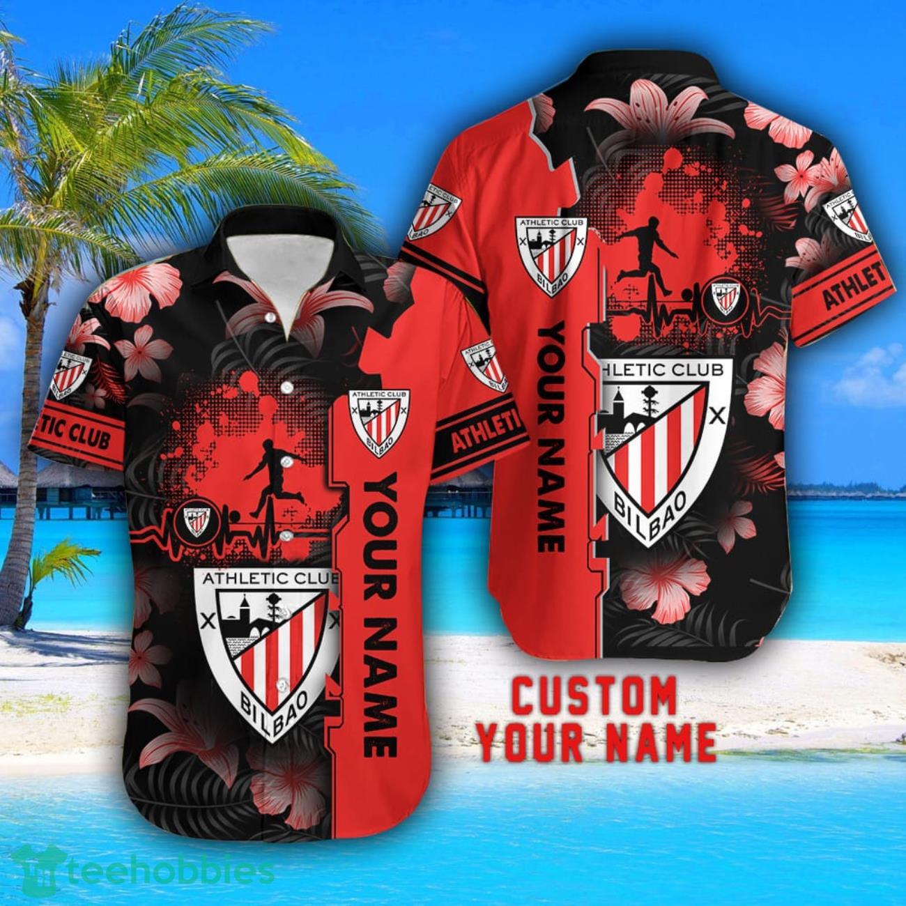 Athletic Club Tropical Combo Hawaiian Shirt And Shorts Personalized Name For Fans image Athletic Club Tropical Combo Hawaiian Shirt And Shorts Personalized Name For Fans Product Photo 2