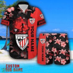 Athletic Club Tropical Combo Hawaiian Shirt And Shorts Personalized Name For Fans Product Photo 1