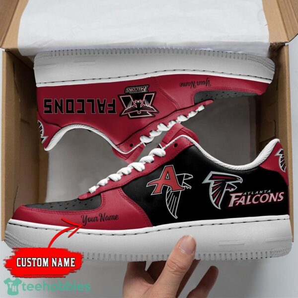 Atlanta Falcons Personalized Name AF Sneakers Men Women Air Force Shoes Product Photo 1