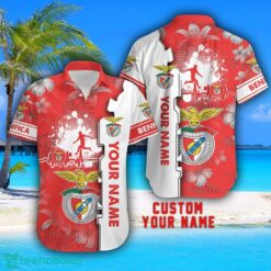 Benfica Tropical Combo Hawaiian Shirt And Shorts Personalized Name For Fans Product Photo 2