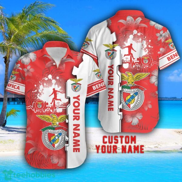 Benfica Tropical Combo Hawaiian Shirt And Shorts Personalized Name For Fans Product Photo 2