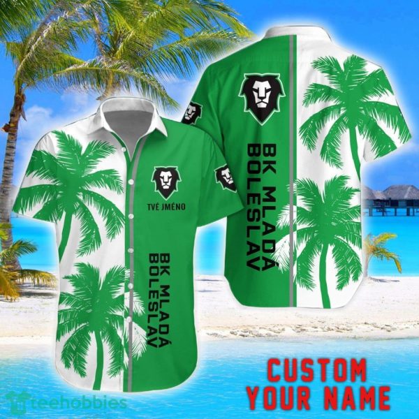 BK Mladá Boleslav Coconut Pattern Hawaiian Shirt And Shorts Personalized Name Unique Gift For Summer Product Photo 1