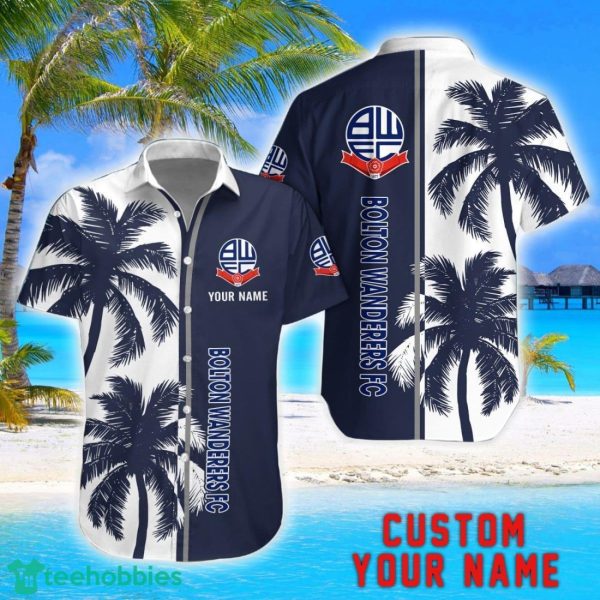 Bolton Wanderers Coconut Pattern Hawaiian Shirt And Shorts Personalized Name Unique Gift For Summer Product Photo 1