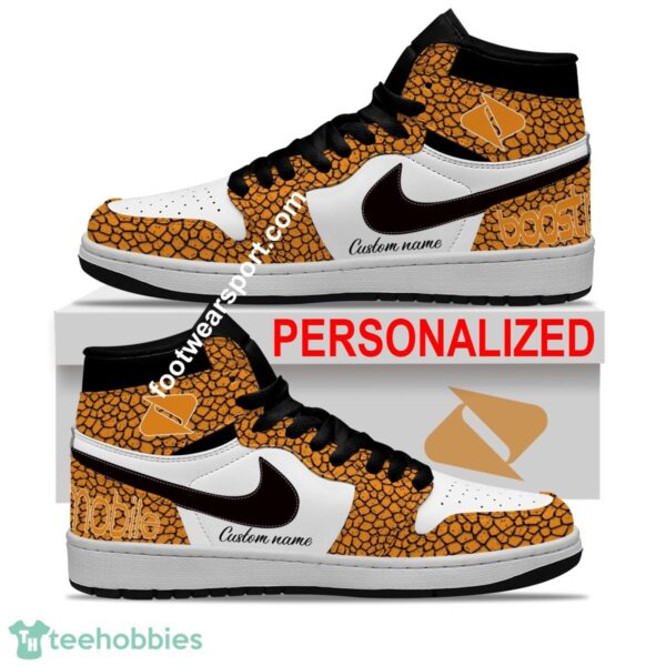 Boost Mobile Air Jordan Hightop Shoes Personalized Crocodile Skin Pattern Gift For Men Women Fans - Boost Mobile Air Jordan Hightop Shoes Personalized Design 2