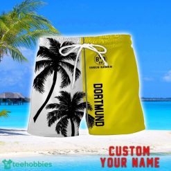 Borussia Dortmund Coconut Pattern Hawaiian Shirt And Shorts Personalized Name Unique Gift For Summer Product Photo 2