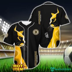 Boston Bruins Black Baseball Jersey Shirt For Fans Product Photo 1