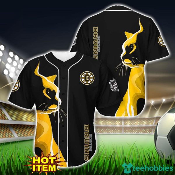Boston Bruins Black Baseball Jersey Shirt For Fans Product Photo 1