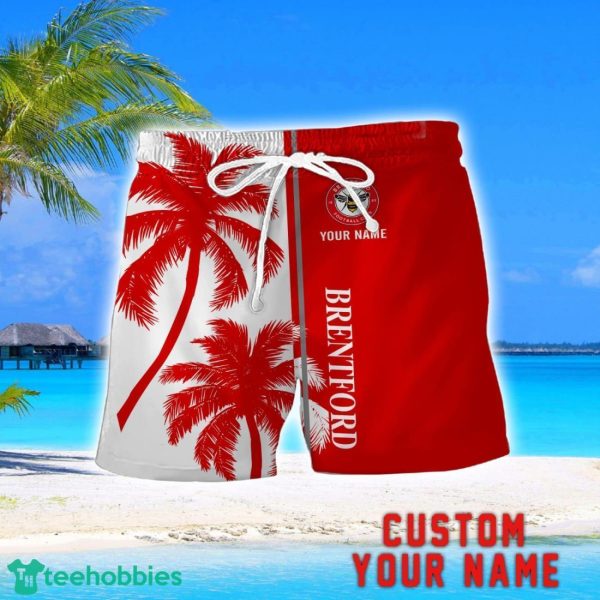 Brentford Coconut Pattern Hawaiian Shirt And Shorts Personalized Name Unique Gift For Summer Product Photo 2