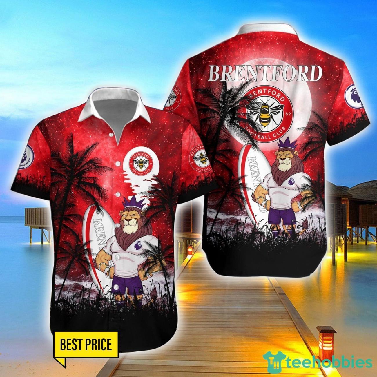 Brentford FC 3D Hawaiian Shirt And Shorts For Fans Product Photo 1