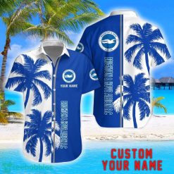 Brighton & Hove Albion Coconut Pattern Hawaiian Shirt And Shorts Personalized Name Unique Gift For Summer Product Photo 1