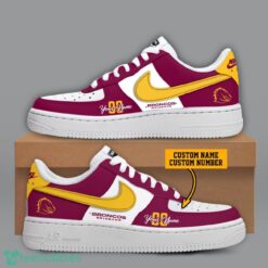 Brisbane Broncos NRL Custom Name And Number Personalized Air Force 1 Sneaker Product Photo 1