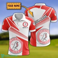 Bristol City 3D Polo Shirt Custom Name For Fans Product Photo 1