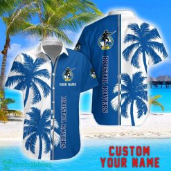 Bristol Rovers Coconut Pattern Hawaiian Shirt And Shorts Personalized Name Unique Gift For Summer Product Photo 1