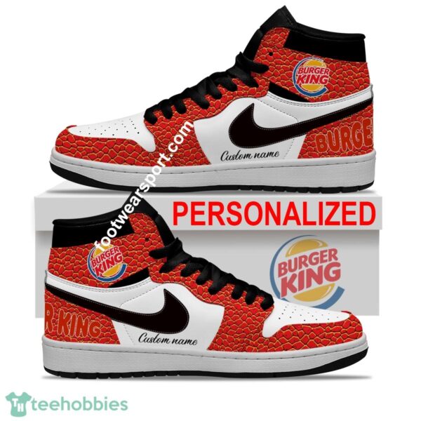 Burger King Air Jordan Hightop Shoes Personalized Crocodile Skin Pattern For Men Women - Burger King Air Jordan Hightop Shoes Personalized Design 2