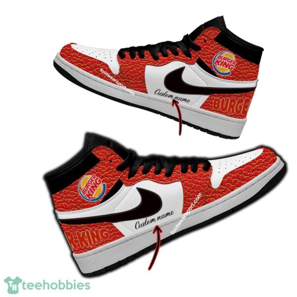 Burger King Air Jordan Hightop Shoes Personalized Crocodile Skin Pattern For Men Women - Burger King Air Jordan Hightop Shoes Personalized Design 1