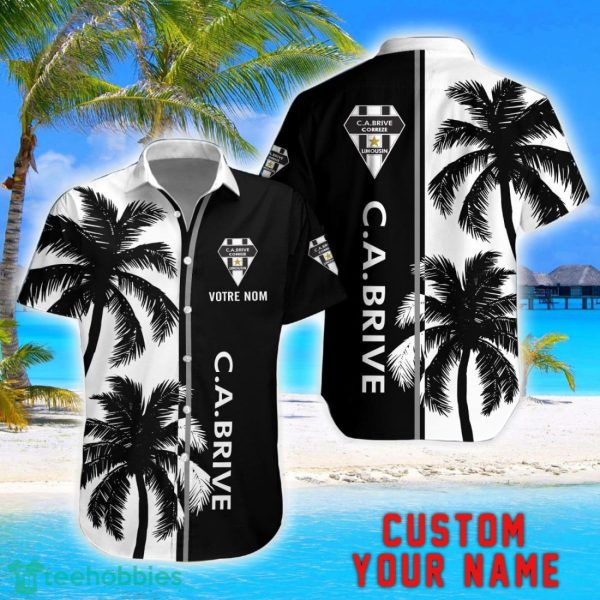 CA Brive Coconut Pattern Hawaiian Shirt And Shorts Personalized Name Unique Gift For Summer Product Photo 1