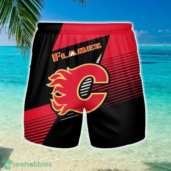 Calgary Flames 3D Beach Shorts Summer Vacation Gift For Men Product Photo 1