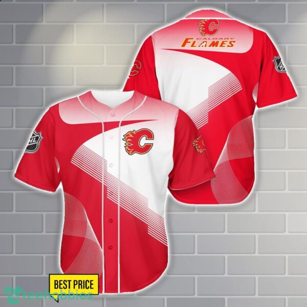 Calgary Flames Team Baseball Jersey Shirt Gift For Fans Men Women Gift Product Photo 1