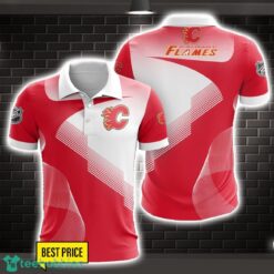 Calgary Flames Team Polo Shirt Gift For Fans Trending 3D Polo Shirt Product Photo 1