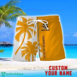 Cambridge United Coconut Pattern Hawaiian Shirt And Shorts Personalized Name Unique Gift For Summer Product Photo 2
