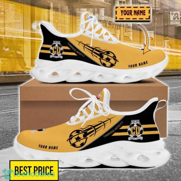 Cambridge United F.C Custom Name Sneakers Limited Max Soul Shoes For Men Women Product Photo 1