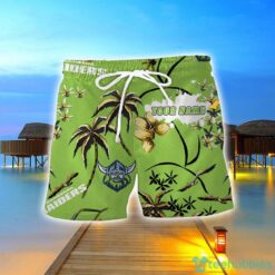 Canberra Raiders 3D Hawaiian Shirt And Shorts Custom Name Beach Shirt Product Photo 2