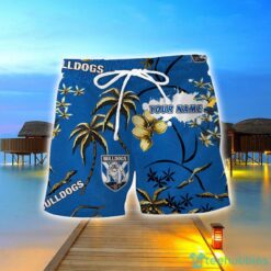 Canterbury Bankstown Bulldogs 3D Hawaiian Shirt And Shorts Custom Name Beach Shirt Product Photo 2