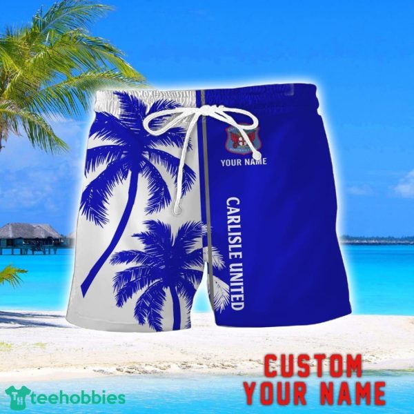 Carlisle United Coconut Pattern Hawaiian Shirt And Shorts Personalized Name Unique Gift For Summer Product Photo 2