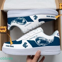 Carlton Football Club Air Force Shoes Custom Name Men Women Gift AF1 Shoes Product Photo 1