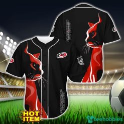 Carolina Hurricanes Black Baseball Jersey Shirt For Fans Product Photo 1
