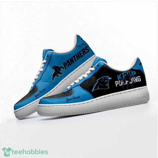 Carolina Panthers Personalized Name AF Sneakers Men Women Air Force Shoes Product Photo 3