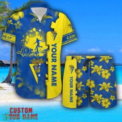 Cádiz CF Tropical Combo Hawaiian Shirt And Shorts Personalized Name For Fans Product Photo 1