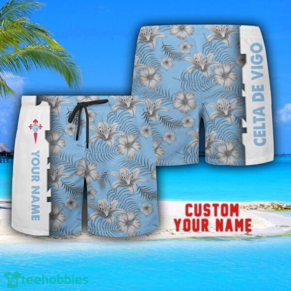 Celta de Vigo Tropical Combo Hawaiian Shirt And Shorts Personalized Name For Fans Product Photo 3