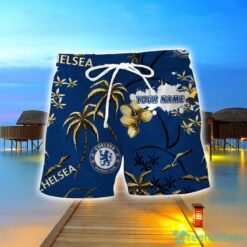 Chelsea F.C. 3D Hawaiian Shirt And Shorts Custom Name Beach Shirt Product Photo 2