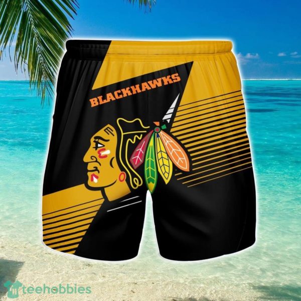 Chicago Blackhawks 3D Beach Shorts Summer Vacation Gift For Men Product Photo 1