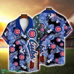 Chicago Cubs MLB Flower And Flag Pattern Hawaiian Shirt Summer Gift Product Photo 1