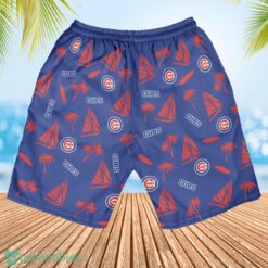 Chicago Cubs Sailboat and Coconut Pattern Beach Shorts For Fans Product Photo 2
