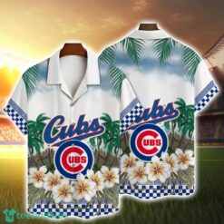 Chicago Cubs Team Logo Beach Floral 3D Hawaiian Shirt Product Photo 1