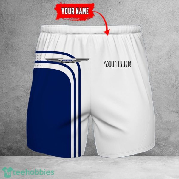 Chrysler 3D Beach Shorts For Men Logo Car And Custom Name For Fans Product Photo 1