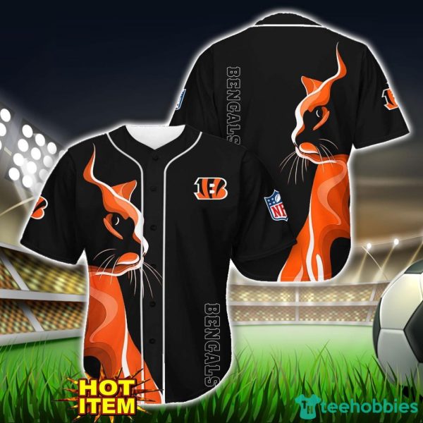 Cincinnati Bengals Black Baseball Jersey Shirt For Fans Product Photo 1