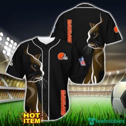 Cleveland Browns Black Baseball Jersey Shirt For Fans Product Photo 1