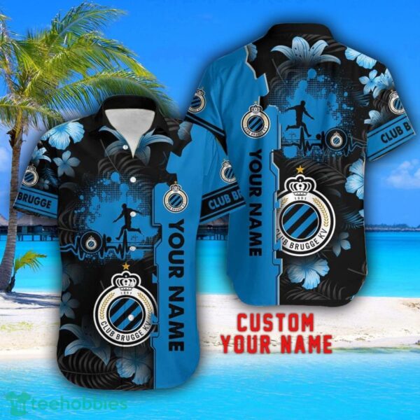 Club Brugge Tropical Combo Hawaiian Shirt And Shorts Personalized Name For Fans Product Photo 2