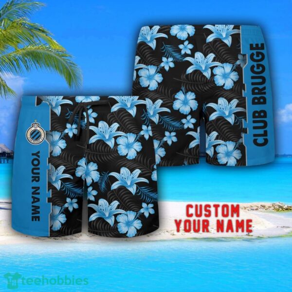 Club Brugge Tropical Combo Hawaiian Shirt And Shorts Personalized Name For Fans Product Photo 3