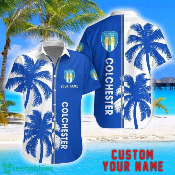 Colchester United Coconut Pattern Hawaiian Shirt And Shorts Personalized Name Unique Gift For Summer Product Photo 1