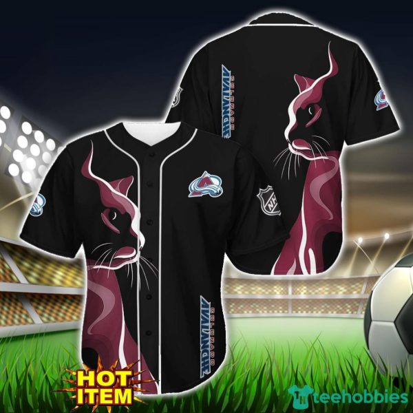 Colorado Avalanche Black Baseball Jersey Shirt For Fans Product Photo 1