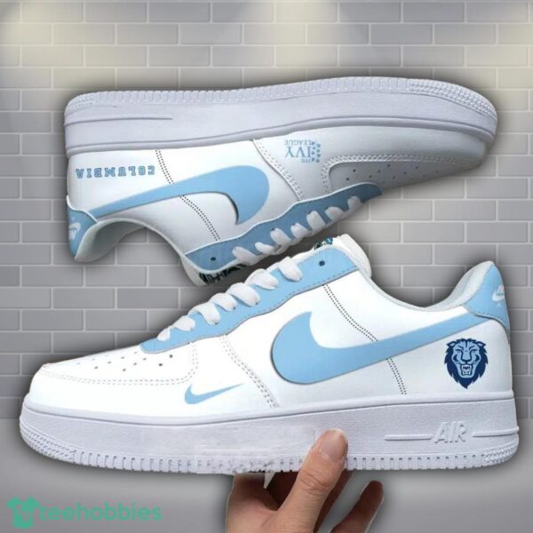Columbia Lions NCAA Air Force Custom Name AF1 Air Force Sneakers Product Photo 1